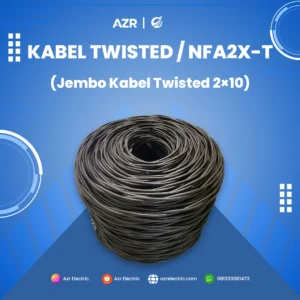 Kabel Twisted NFA2X-T 2×10 Jembo untuk instalasi listrik